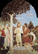 Piero della Francesca The Baptism of Christ painting